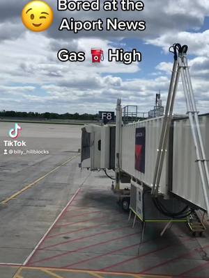 A post by @comedianrikroberts on TikTok caption: Bored at the Aiport News: Gas Prices #gas #inflation# #jokes