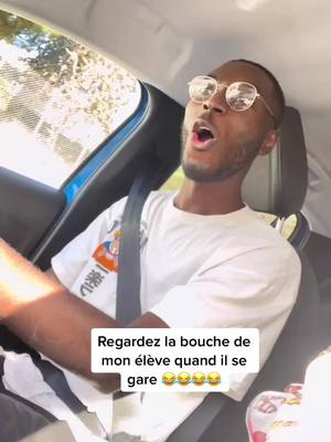 A post by @autoecoleveillon on TikTok caption: Voici la tête de mon élève quand il manœuvre et qu’il fait un créneau … 😂😂😂 #creneau #eleve #happy #rire #joiedevivre #manoeuvre