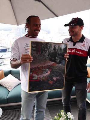 A post by @thegridformula1 on TikTok caption: Lewis Hamiltons Reaction To Bottas Ass #f1 #lewishamilton #valterribottas #art #funny