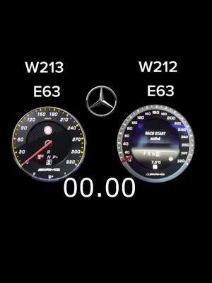 A post by @nicecar61 on TikTok caption: #mercedes #e63 #e63s #w213 #w212 #acceleration #fy