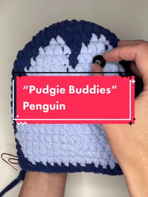 A post by @amis.by.amy on TikTok caption: Testing the “Pudgie Buddies” Penguin crochet pattern for @kouzikrafts and just LOOOOOK how cute!! To be released June 11th 🥰🥰 #crochet #crochettiktok #cutecrochet #crochetpattern #plushies #squishmallows