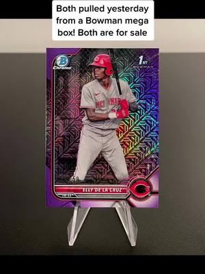 A post by @ryansportscards on TikTok caption: #greenscreen #sportscards #cards #tradingcards #cardcollecting #thehobby #MLB #baseball