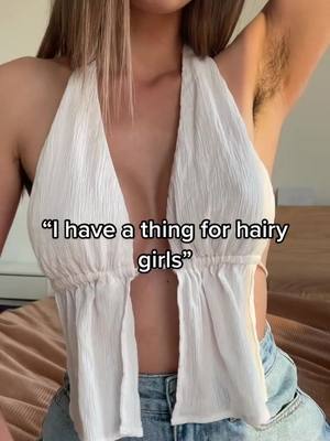 A post by @x_miastewart_ on TikTok caption: Ohhh do you ☺️☺️ #bodyhair #hairyarmpits #normalizebodyhairinwomen #hairyarmpitsquad