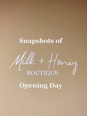 A post by @milkandhoney_baby on TikTok caption: Loving my little boutique 💛 #milkandhoneyboutique #shopsmallboutiques #openingday #boutiqueowner #boutiqueclothing #boutiqueshopping #washingtoncheck #shopwashington #greenscreen