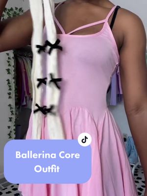 A post by @martymoment on TikTok caption: Lazy of this series for now 🩰🎀✨ #ballerinacore #balletcore #fashiontiktok #aestheticseries