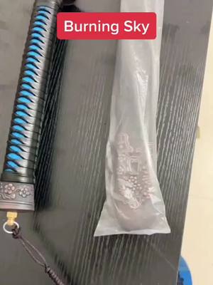 A post by @anime_swords_ on TikTok caption: Packaging orders #blade #handmade #anime #tangdao