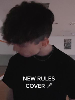 A post by @enzogco on TikTok caption: cover of my version of new rules - @Dua Lipa 🤍 #newrules #dualipa #cover #singer