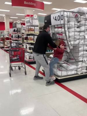 A post by @jorefice on TikTok caption: #shopping #target #marriedlife #funny #prank #shoppingfun #couplegoals @dr.mcsteamy