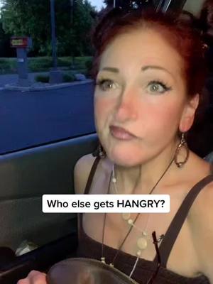 A post by @carriekrah225 on TikTok caption: Going thru the drive thru now…thank god!#gimmesomesnacks #beforeibeatyoass #hangrywoman #feedme #please #thankyou