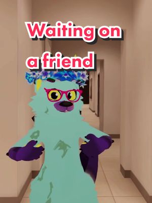 A post by @ollieotterboi on TikTok caption: @gamecrusher24 haha stole your idea (with credit, of course) #furry #furries #furryfandom #vr #vrc #vrchat #fyp #valveindex #fullbodytracking