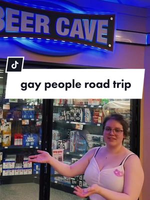 A post by @kidcorvidae on TikTok caption: gaggle of gays go on a roadtrip #slayyyyyy