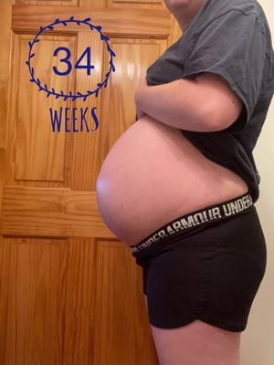 A post by @halie.nichole6 on TikTok caption: #34weekspregnant #pregnant #pregnancy #fyp #pregnancytiktok #pregnancyjourney #babyboy