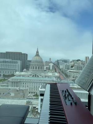 A post by @mustbemerrick on TikTok caption: Friend Like Me. Music by Alan Menken. This was an absolute pleasure to play. #piano #music #aladdin #musictok #fyp #nord #sanfrancisco #disney #cityhall #poppiano #pop #trendingsong #classic