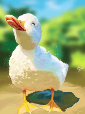 A post by @marzaab on TikTok caption: insta : martzaab #art #dessin #digitalart #canard