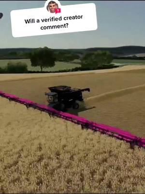 A post by @bigjeff6920 on TikTok caption: #answer to @not_jacoblooker big combine and gator back on the big jobs 🔥#fs22 #johndeere #farmingsimulator #bigjeff