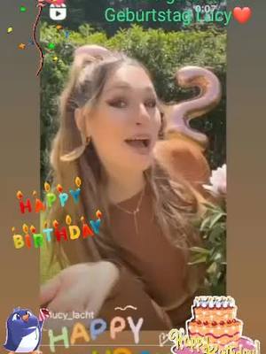 A post by @theresaankirchner.fannn on TikTok caption: Alles alles gute zum Geburtstag Lucy ich hoffe du siehst das Video noch 💗💗💗❤️❤️✨✨@lucy.lacht