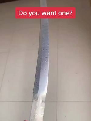 A post by @anime_swords_ on TikTok caption: #katana #samuraisword #blade #anime #handcrafted