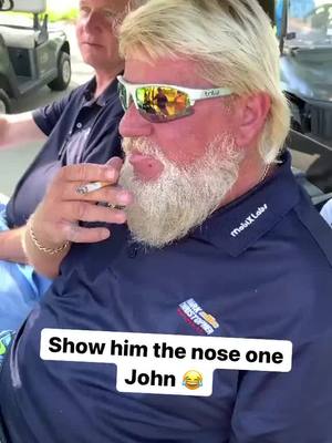 A post by @golferkingdom on TikTok caption: My friend got to golf with John Daly and he did this 🤣 Via: @matthew.wynne #golf #golftok #foryou