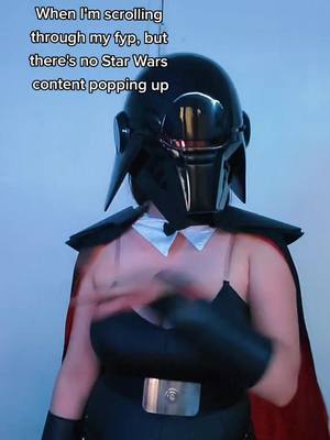 A post by @fireunderdog on TikTok caption: atlest there's the friends tab now, BUT STILL!! If you like Star Wars, interact with the video 💙💙 #fyp #starwars #secondsister #trillasuduri #jedifallenorder #inquisitor