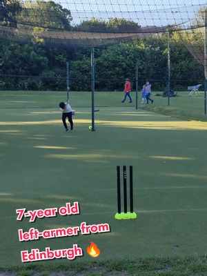 A post by @espncricinfo on TikTok caption: 7-year-old Krish from Edinburgh wants to bowl like Trent Boult and Zaheer Khan 🔥 📹 #YourShots from Rajan Talati #cricket #cricketlover