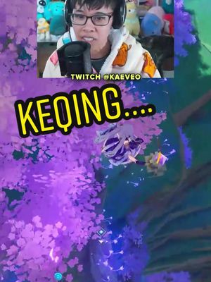 A post by @kaeveo on TikTok caption: I love 50/50 🫠 #GenshinImpact #genshinmemes #twitch #keqing