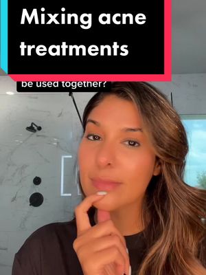 A post by @sosonaskincare on TikTok caption: Mixing acne treatments. #SkinCare101 #acne #acnetreatments#skincareroutine#retinol#benzoylperoxide#besutytips#skintok#skincaredosanddonts