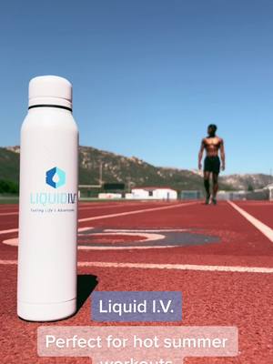 A post by @mateo_joseph21 on TikTok caption: Sorry, no calisthenics vid today :/, but heres a message from our sponsor instead!💀 @Liquid I.V.  keeping me hydrated through these blazing summer workouts. Discount code in bio🤙🏾 #liquidiv #track #summerworkout #fyp #sponsored #hotsummer @Liquid I.V. ™