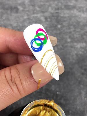 A post by @yeenail on TikTok caption: 💅The Olympic Rings#nails #nailtutorial #nailart #fyp #foryou #creative