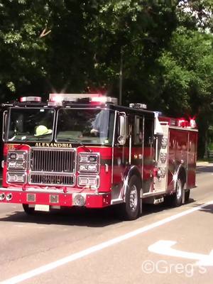 A post by @gregsfirephotography on TikTok caption: Alexandria E209 #firetruck #fireengine #firefighter #firefighters #firefighting #firephotography #firebuff #firebuffing #responsevideo #gregsfirephotography