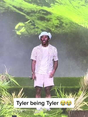 A post by @deanisafatneek on TikTok caption: This man is just a whole ass vibe and i love it 😭 #wireless #tylerthecreator #wireless #london