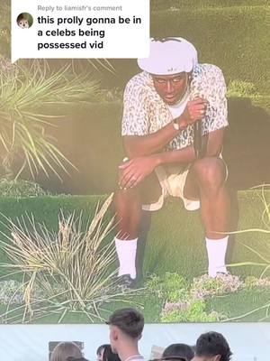 A post by @deanisafatneek on TikTok caption: Reply to @liamisfr bro was possessed by satan at the start of the vid 😭 #fyp #wireless #london #tylerthecreator