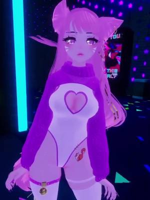 A post by @wave.vr on TikTok caption: I swear you cant leave me alone for 2 minutes #vrc #vrchat #vrchatcommunity #virtualreality #fbt #fullbodytracking #dance