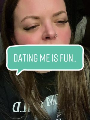 A post by @pinkladybuggurl on TikTok caption: Dating me is fun #dating #singlelife #somanythings #oneniftypackage