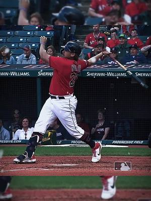 A post by @baseball.bsbl on TikTok caption: part 4 is the... #indians #Cleveland #W #baseball #fypシ #mlbn #naylor #MLB #edit #wheel @yeti1177