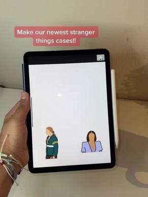 A post by @casesbyrae on TikTok caption: the drawing isnt the best😭😭 but link in bio 🏄‍♂️🏄‍♂️ #SmallBusiness #68k #strangerthings #phonecasebusiness #vecna #maxmayfield #milliebobbybrown