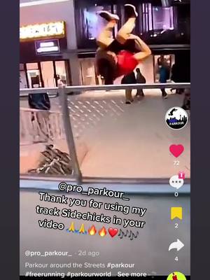 A post by @technotod on TikTok caption: @PARKOUR  thanks for using Sidechicks in your video. Respect!!! #sidechicks #oriignalmix #musicproducer #techno #danceordie #originalsong  #ogcreatorz #technotod #prophessermusic