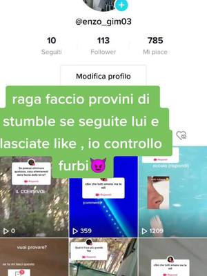 A post by @lollo_stumble_18 on TikTok caption: controllo eh quindi non barate @enzo_gim03 #risposta #seguitelo