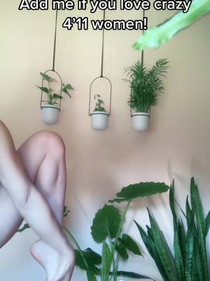 A post by @petitesecretlittle on TikTok caption: crazy flexible that is! Also, my favorite fern says hi 🌱 tiktok i am an adult