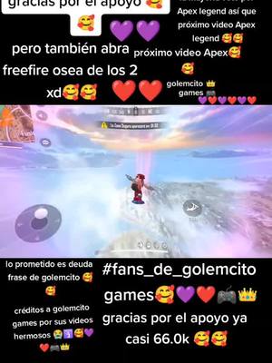 A post by @fans_de_golemcitogames on TikTok caption: gracias por el apoyo créditos a golemcito por sus videos hermosos 😭🛐🎮👑#viral