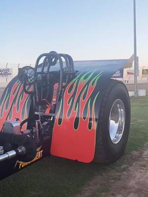 A post by @korporalpunishment on TikTok caption: Unfortunately due to some last minute thrashing on a fuel tank we didn’t have time to go live tonight. Wish us luck for Session #2! #ntpa #fullpull #tractorpulls #fyp #motorsports #supercharged