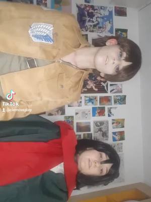 A post by @clemcosplay on TikTok caption: 🔰Eren Jaeger🔰 #eren #jaeger #erenjaegercosplay #erencosplay #jaegercosplay #cosplay #snk #snkcosplay #attackontitan #attackontitancosplay #attaquedestitans #attaquedestitanscosplay #shingekinokyojin #shingekinokyojincosplay