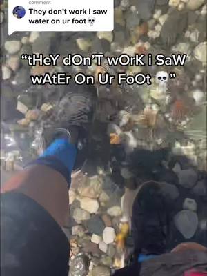 A post by @cloudywalks.com on TikTok caption: Replying to @jadewilliams073 Still see water 💦 or nah? #fyp #Summer #Outdoors #socks