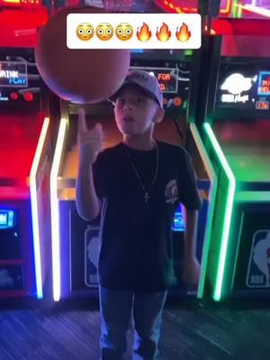 A post by @imjustavato on TikTok caption: Mi chamaco es perro 🔥😳 #basketball #daveandbusters #kidstiktok #kidsjustwannahavefun #raiders #myson #beastmode #latino #mexican #hispanic #sonora #mexicali #california #chamaco