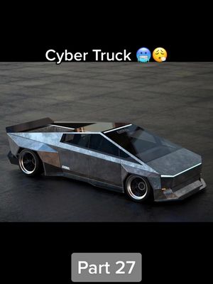 A post by @lurqzi on TikTok caption: Cars you don’t normally see wide bodied #part27 #cybertruck #widebody #fyp #Carhub #Carcult #lurqzi