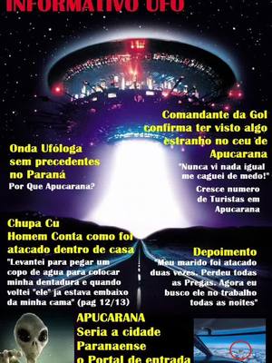 A post by @chupacudeapucarana on TikTok caption: Informativo UFO deste mês destaca o #chupacudeapucarana