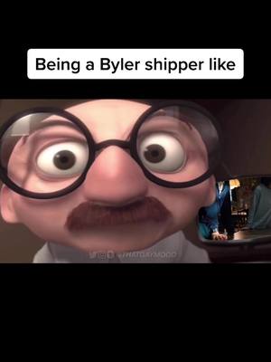 A post by @thatgaymoodtho on TikTok caption: It be like that sometimes. 🙃 #byler #therearenocoincidences #bylerendgame #bylerisreal #strangerthings