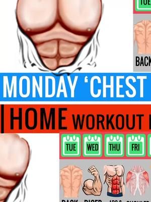 A post by @4d_fitness_motivation on TikTok caption: #mondaymotivation #mondayworkout #chestday #chestworkout #dailyworkout #homeworkout #exercise #workout #morningworkout #followalong #gym #fitness #fit