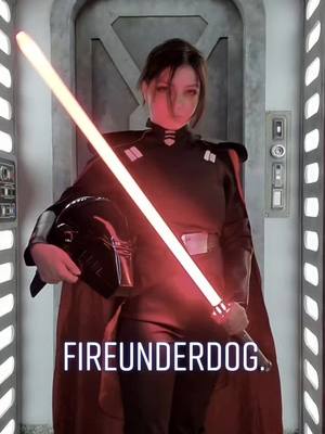 A post by @fireunderdog on TikTok caption: Nice to meet u. I'm a menace. 👌🏼#myname #cosplayer #starwars #fyp #greenscreen #cosplay