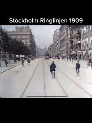 A post by @stockholm_history on TikTok caption: #stockholm #1909 #tram #history #fyp