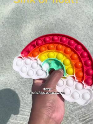 A post by @marksfidgetsandtoys on TikTok caption: Sink or float? #fidgets #popits #SmallBusiness #sinkorfloat #squish #pooltoys